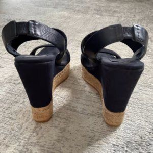 Tory Burch espadrille canvas wedges, size 6.5